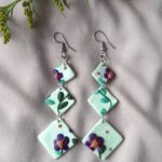 Brinco Floral Pistache