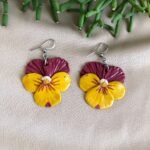 Brinco Amor Perfeito Amarelo