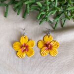 Brinco Hibisco Amarelo