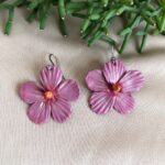 Brinco Hibisco Rosa